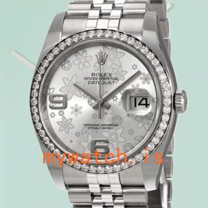 Rolex Datejust 116244SFAJ 36mm Mens Silver Floral Dial: Genuine vs. Replica