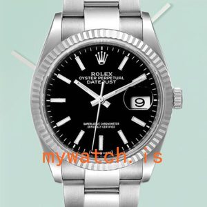 Rolex Datejust Men’s 36mm 126234BKSO Silver-tone Automatic: Genuine vs. Replica