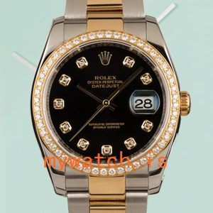 Rolex Datejust Mens 116243BKDO 36mm Silver-tone: A Timeless Classic
