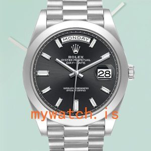 Rolex Day-Date 228206 Mens 40mm Silver-tone: Genuine vs. Replica Analysis