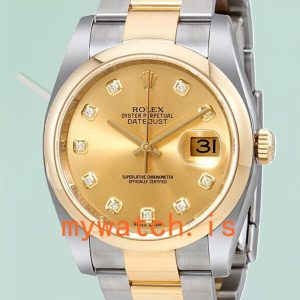 Rolex Datejust Mens 116203CDO 36mm Champagne Dial Stainless Steel: Genuine vs. Replica