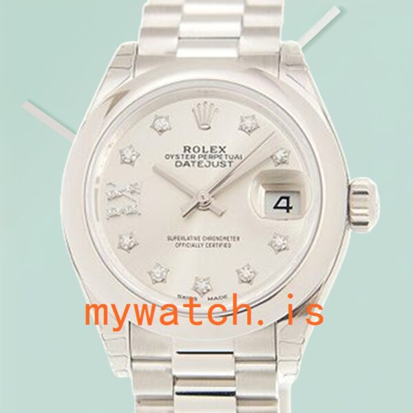 Rolex Datejust 28mm Ladies m279166-0001 Silver-tone: Genuine vs. Replica