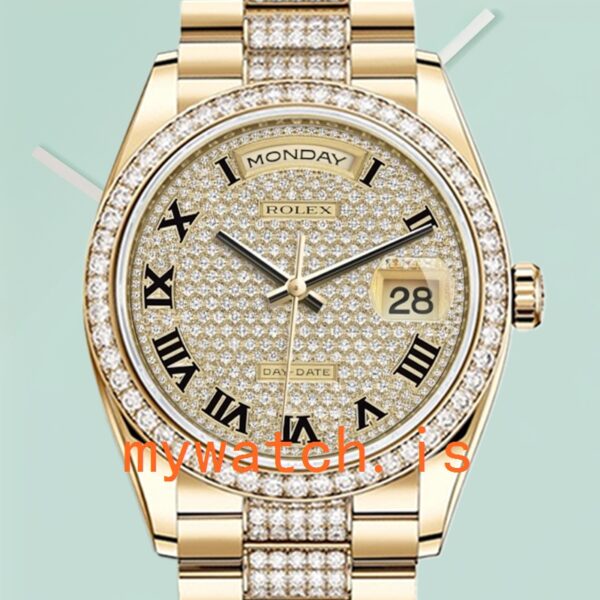 Rolex Day-Date Mens 36mm m118348-0013 President Bracelet Champagne Dial: Genuine vs. Replica