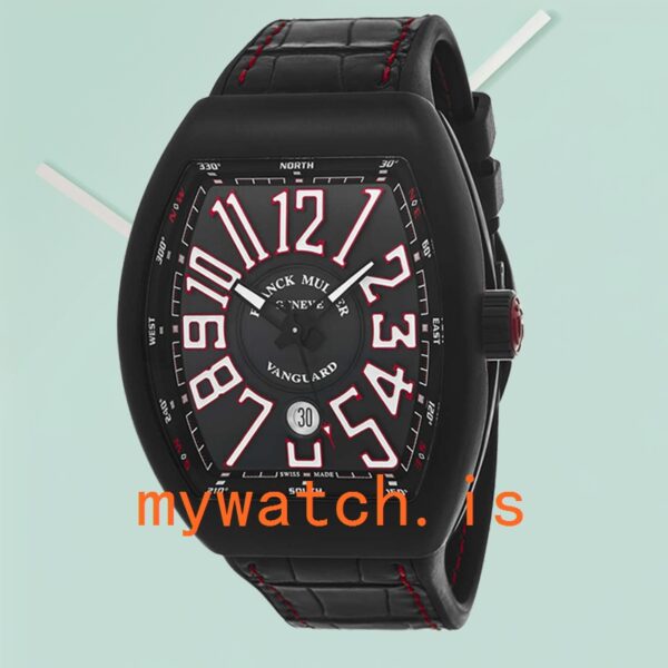 Franck Muller Vanguard Mens 45SCBLKBLKWHT 45mm Titanium: Genuine vs. Replica