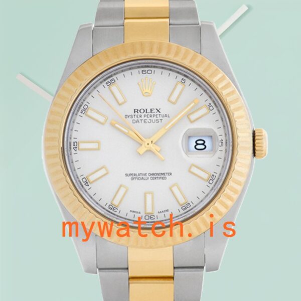 Rolex Datejust 116333-72213 Mens 41mm Automatic Silver-tone: Genuine vs. Replica