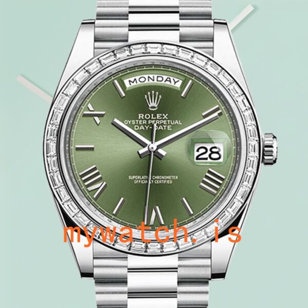 Rolex Day-Date m228396tbr-0020 40mm Mens Silver-tone Diamond Bezel: A Symbol of Luxury and Precision