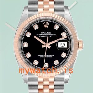 Rolex Datejust 36mm Mens m126231-0019 Silver-tone Automatic: Genuine vs. Replica