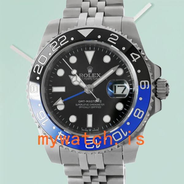 Rolex GMT Master II Men’s 40mm m126710blnr-0002 Black Dial Stainless Steel: Genuine vs. Replica