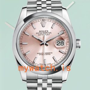 Rolex Datejust Mens 116200PSJ 36mm Automatic Pink Dial: Genuine vs. Replica